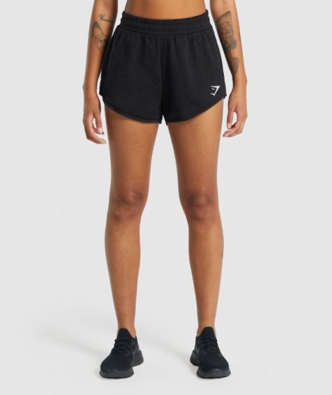 Women's Gymshark Training Sweat Shorts Black | NZ 0KWCOY